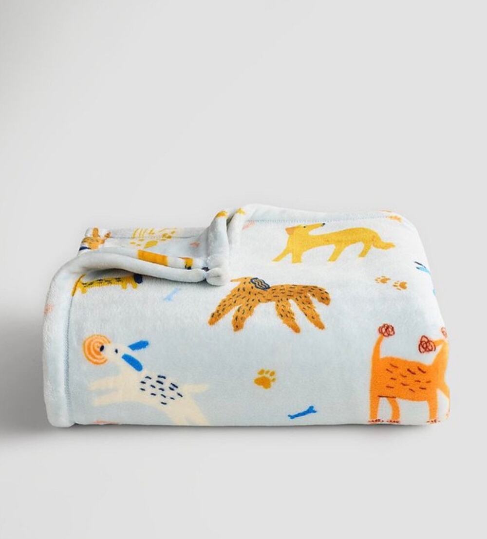 The Big One® Oversized Supersoft Plush Throw Blanket - Derpy Dogs Design